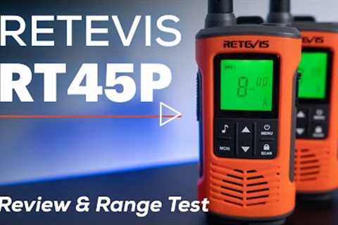 Retevis RT45P - Unboxing, Review & Range Test (vs Motorola XT420)