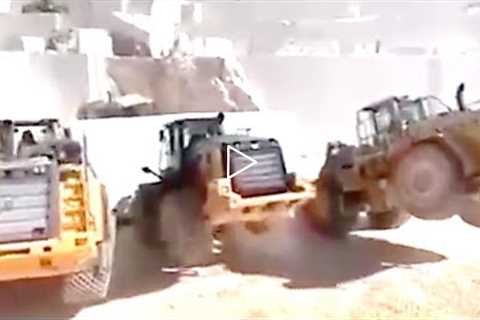 Something Unexpected Just Happened When These Diggers Tried To Lift This Massive Stone Up