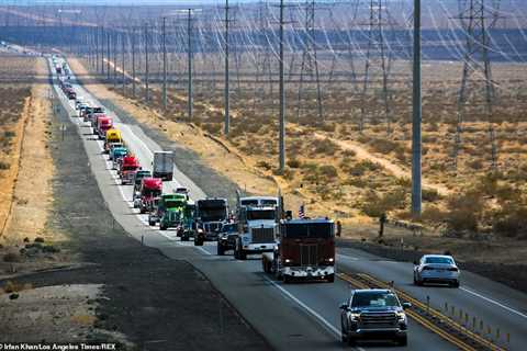 People’s Convoy reroutes 11-day cross-country drive after Arizona snow conditions delay journey