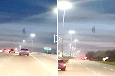 This Woman's Dash Cam Accidentally Just Revealed That Something Is Happening Right Now Above Texas