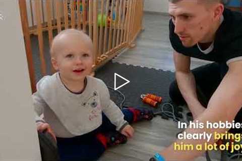 Fun Dad Who Loves To Parkour Showing Off His Skills