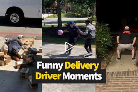 Extremely Funny Delivery Driver Moments 😂