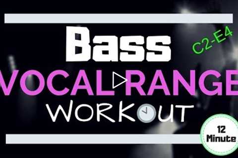 Bass Vocal Workout - Exercises to Strengthen Your Bass Range