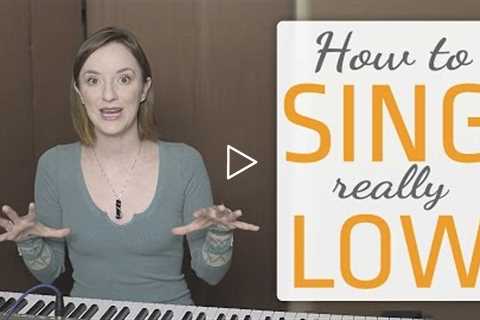 How to sing really low - Vocal Fry & Glottal Stop singing exercises to sing lower