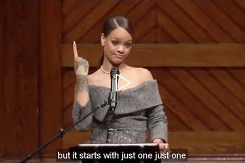 Learn English with Rihanna INCREDIBLE Speech at Harvard University - English Subtitles