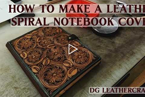 How to Make a Leather Spiral Notebook Cover