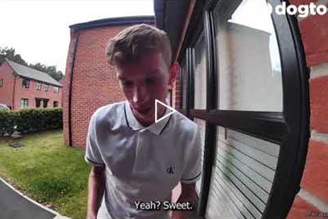 Son Leaves Drunk Messages to Mum on Ring Doorbell || Dogtooth Media