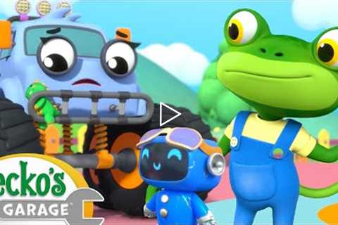 Monster Truck Playground Accident｜Gecko's Garage｜Funny Cartoon For Kids｜Learning Videos For Toddlers