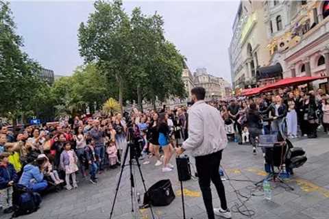 Turning The Street Into A PARTY | Bruno Mars - Marry You (Luke Silva Cover)