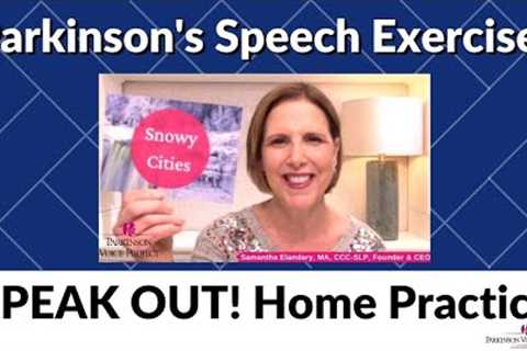 1/30/2023 Parkinson''s Speech Exercises: Snowy Cities