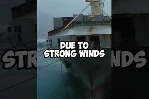 High Speed Winds Destroy Docking Cable