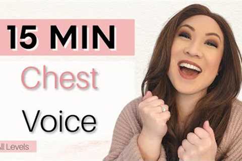 CHEST VOICE Vocal Warm Up Exercises to prepare for belting