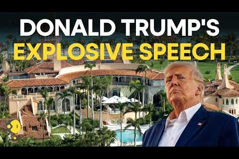 Donald Trump''s viral Mar-a-Lago speech following his arraignment in hush money payments case | WION