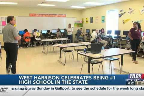 West Harrison celebrates being named #1 high school in the state