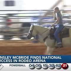 West Harrison's Kinsley McBride saddles up for National Junior High Rodeo finals