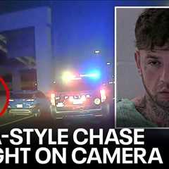 Police chase: Wild Texas pursuit ends with suspect tasered on side of the road