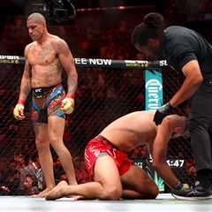 Alex Pereira hangs on to light heavyweight belt at UFC 303
