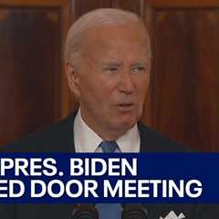 President Biden tells Democratic governors he’s staying in race