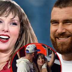 Travis Kelce Sweet Head Kiss For Taylor Swift After Amsterdam ‘Eras’ Tour Show