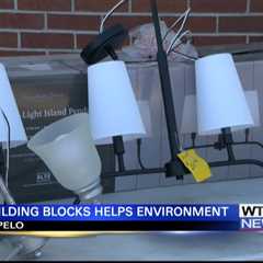 Building Blocks helps the environment by receiving residential lighting