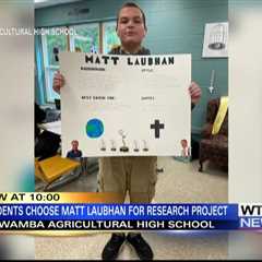 Students complete research project on WTVA’s Matt Laubhan