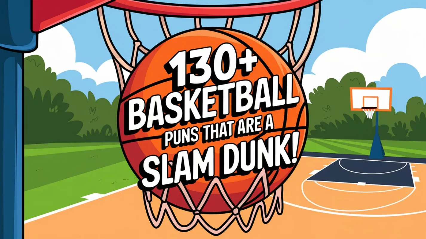 120+ Basketball Puns: Dribble, Dunk & Laugh! - Crack Up Puns