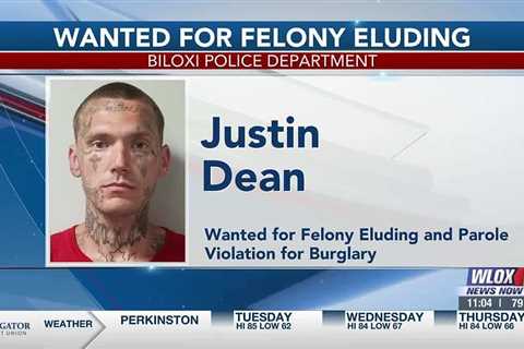 POLICE: Man wanted for felony eluding, violating parole after leading Biloxi PD on pursuit