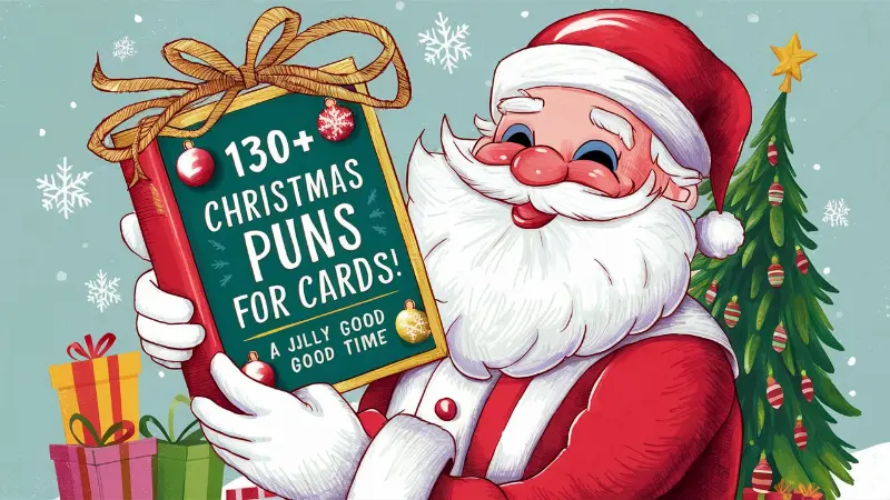 130+ Christmas Puns for Cards: A Jolly Good Time! - Crack Up Puns