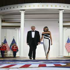 Melania Trump stuns in inauguration ball dress as Usha Vance dazzles in gown