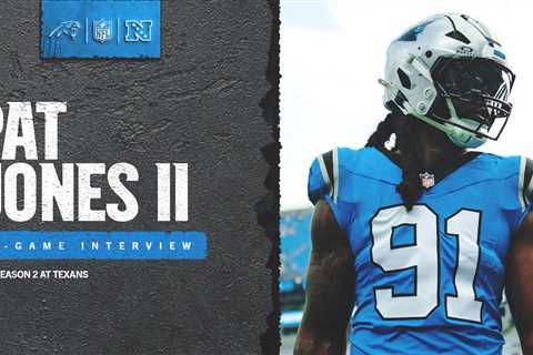 Pat Jones II in-game interview vs. the Houston Texans
