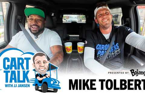 Mike Tolbert Almost Missed the Trophy Presentation | Cart Talk with JJ Jansen Presented by Bojangles