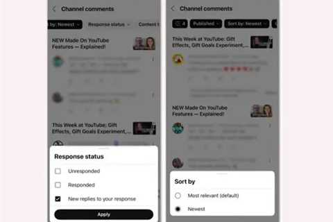 New Comment Filters and Highlights for YouTube Live-Streams