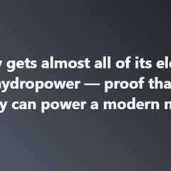 Why Norway Is a World Leader in Renewables