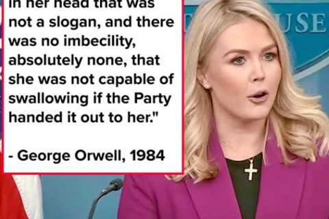 George Orwell on Trump’s Press Secretary