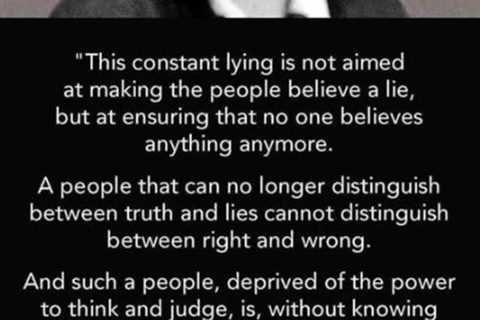 Lies: Their Purpose